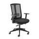Ronan mesh back operators chair with fixed arms - black