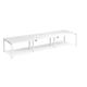 Adapt sliding top triple back to back desks 4200mm x 1200mm - white frame, white top