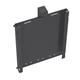 Adapt mass vertical cable riser for intermediate bench leg - black