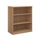 Deluxe bookcase 1200mm high with 2 shelves - beech