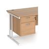 Maestro 25 2 drawer fixed pedestal - beech