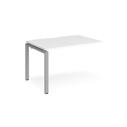 Adapt add on unit single 1200mm x 800mm - silver frame, white top