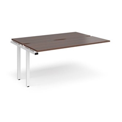 Adapt sliding top add on units 1600mm x 1200mm - white frame, walnut top