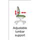 Napier high mesh back operator chair with mesh seat - black