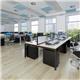 Adapt sliding top double back to back desks 3200mm x 1200mm - white frame, grey oak top
