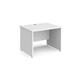 Contract 25 straight desk with panel leg 1000mm x 800mm - white