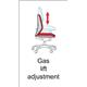 Bilbao fabric operators chair with lumbar support and fixed arms - black