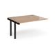 Adapt sliding top add on unit single 1400mm x 1200mm - black frame, beech top