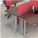Maestro 25 straight desk 1600mm x 800mm with 2 and 3 drawer pedestals - silver cable managed leg frame, white top