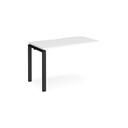 Adapt add on unit single 1200mm x 600mm - black frame, white top