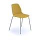 Strut multi-purpose chair with chrome 4 leg frame - mustard