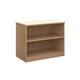 Deluxe bookcase 800mm high with 1 shelf - beech