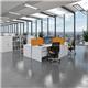 Contract 25 straight desk with panel leg 1000mm x 800mm - white