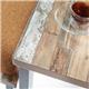 Otto Poseur benching solution dining table 1200mm wide - silver frame, kendal oak top