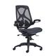 Napier high mesh back operator chair with mesh seat - black