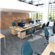 Straight high desktop acrylic screen with white brackets 1200mm x 700mm