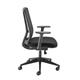 Ronan mesh back operators chair with fixed arms - black