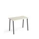 Sparta straight desk 1000mm x 600mm with A-frame legs - charcoal frame, white top