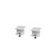 Glazed screen brackets for single Adapt and Fuze desks or runs of single desks (pair) - white