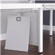 Adapt mass vertical cable riser for intermediate bench leg - black