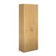 Contract double door cupboard 2030mm high with 4 shelves - oak