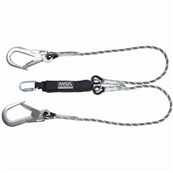 MSA 1.8m Kernmantel Twin Leg Energy Absorbing Lanyard MSA10185615