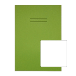 RHINO 13 x 9 A4+ Exercise Book 80 Page, Light Green, Plain
