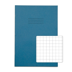 RHINO A4 Exercise Book 80 Page, Light Blue, 10mm Squared