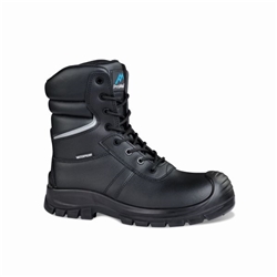 Rock Fall ProMan Delaware High Leg Waterproof Safety Boot with Side Zip Black 12 PM5008/012