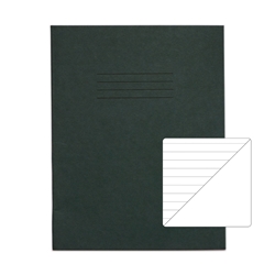 RHINO 9 x 7 Exercise Book 80 Page, Dark Green, F8/Plain