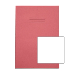 RHINO A4 Exercise Book 80 Page, Pink, Plain