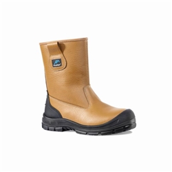 Rock Fall ProMan PM104 Chicago Rigger Safety Boot Tan 8 PM104/008