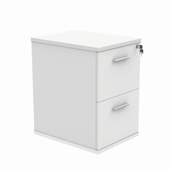 Polaris 2 Drawer Filing Cabinet 460x600x710mm Arctic White KF78103
