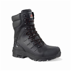 Rock Fall RF540 Monzonite High Leg Waterproof Safety Boot with Side Zip Black 13 RF540/013