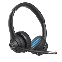JLab Audio GO Work Black Wireless Bluetooth 3.5mm Connector Headset for PC Mac and Mobile