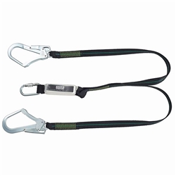 MSA 1.5m Webbing Twin Leg Lanyard Chrome MSA10185612