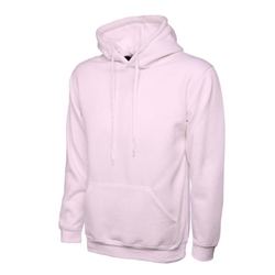 Uneek UC502 Classic Hooded Sweatshirt Pink 2XL