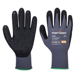 Portwest DermiFlex Plus Glove L Gry/Blk (Pack of 12)