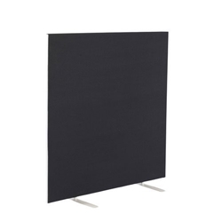Floor Standing Screen Straight 1400W X 1200H Black Ref FST1412SBK
