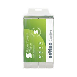 Satino Hand Towel Paper Tissues W-Fold 120 Sheets (Pack of 25) 277340