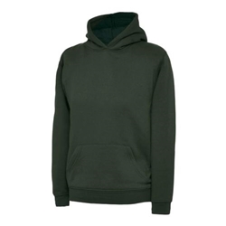 Uneek UC509 Deluxe Hooded Sweatshirt Bottle Green Small