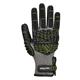 Portwest VHR15 Nitrile Foam Impact Glove S Blk/Green (Pack of 12)