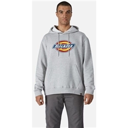 Dickies Logo Graphic Fleece Hoodie Heather Grey Medium