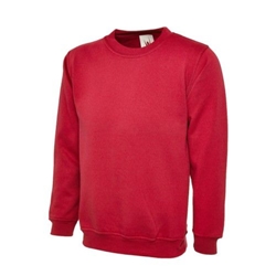 Uneek UX7 Childrens Sweatshirt Red 5/6 Years 