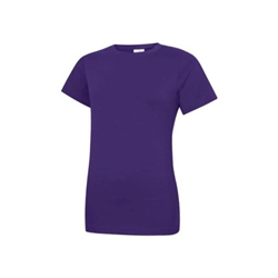 Uneek UC318 Ladies Classic Crew Neck T-Shirt Purple Xtra Small