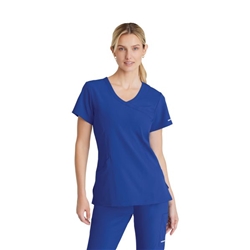Skechers Female V Neck Scrub Top Galaxy Blue S SK102/GABL/S