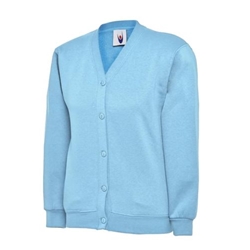 Uneek UC207 Childrens Cardigan Sky 11/13