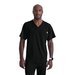Skechers Unisex V Neck Scrub Top Black S SK0112/BLAC/S
