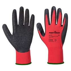 Portwest Flex Grip Latex Glove 2XL Red/Blk (Pack of 12)