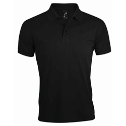 SOL'S Prime Poly/Cotton Piqué Polo Shirt - Printed To The Front, Back and Arm Black 